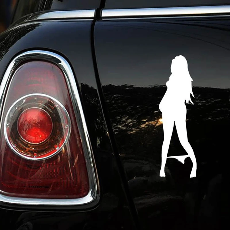 Personality Styling Reflective Auto Car Vehicle Motorcycle Devil Angel Beauty Sexy Girls for Car Trunk Decoration Decal Sticker