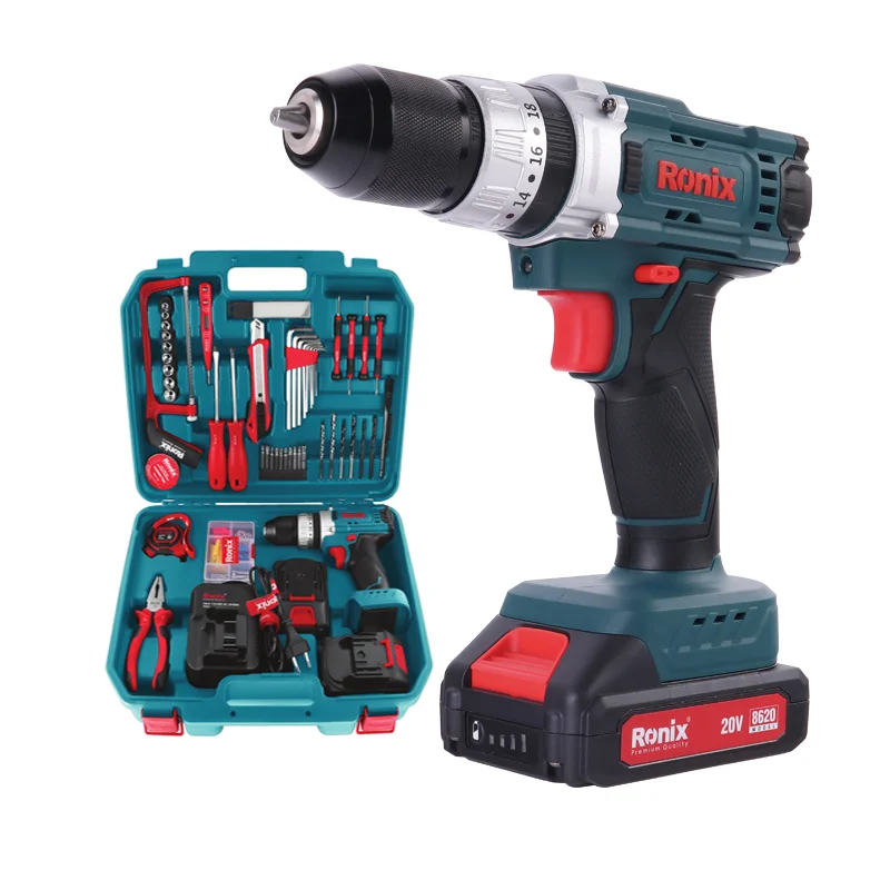 

Ronix 16 in 1 Power Tool Set 21V Cordless Impact Drill Power Tools OEM