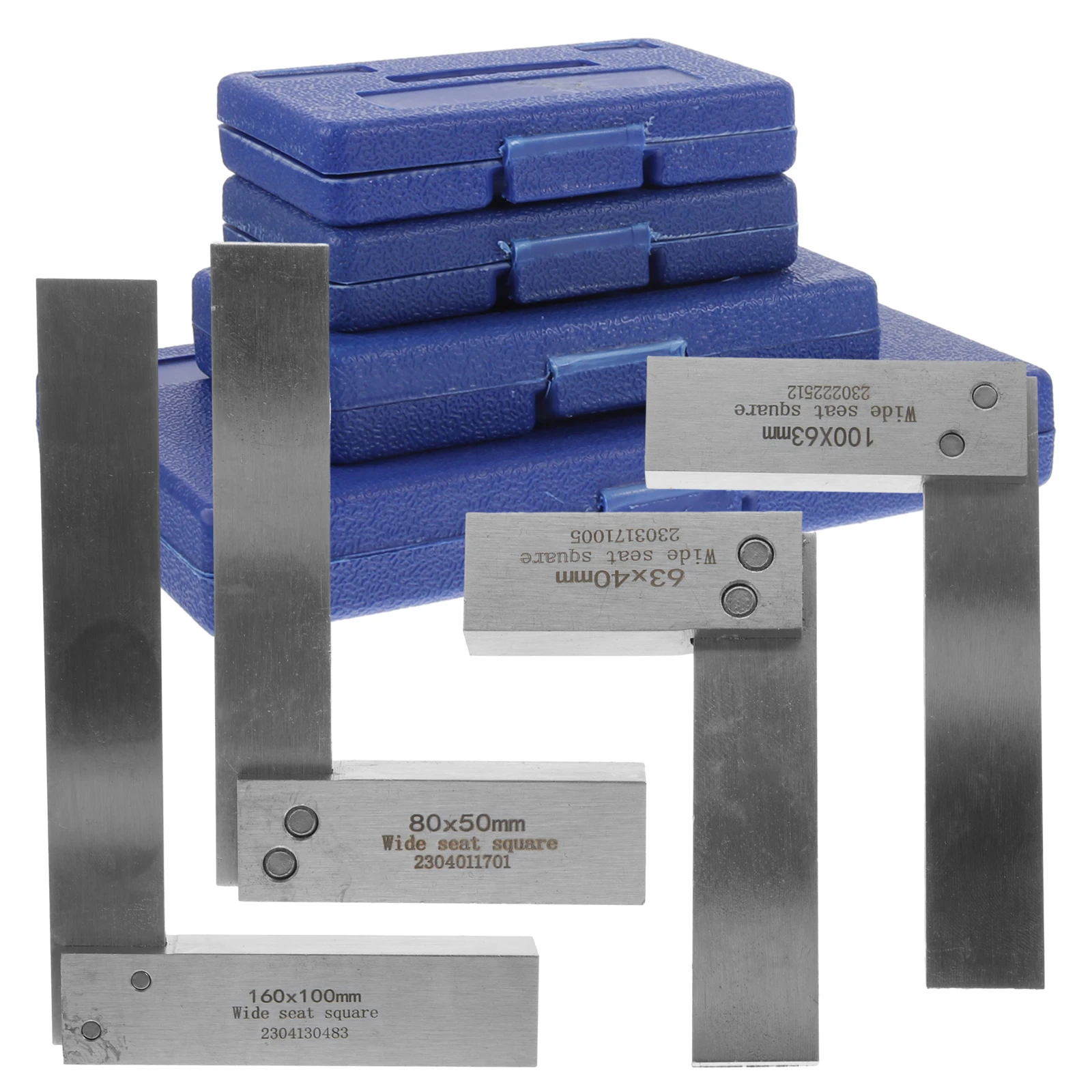 

1 set Machinist Square Set 63x40 80x50 100x63 160x100 Wide Bottom Precision L Shape Measuring Tool Carpenter Woodworking