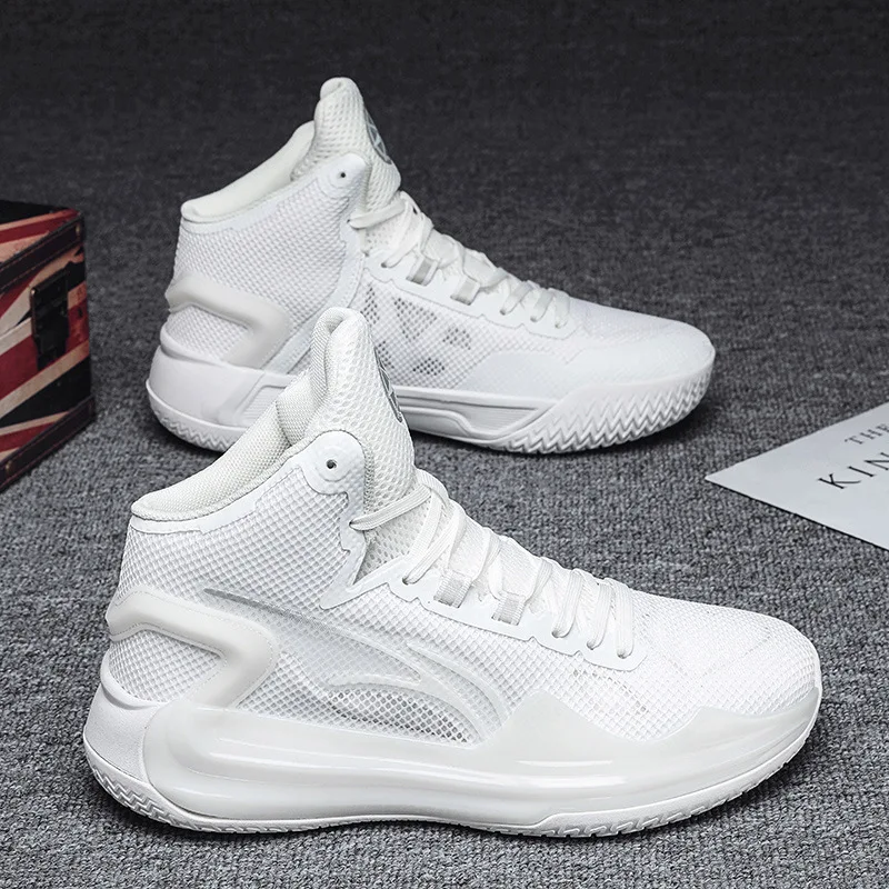 

New Basketball Shoes 2024 Spring and Summer Non-slip Wear-resistant Men's and Women's Youth Friction and Sound Training Shoes