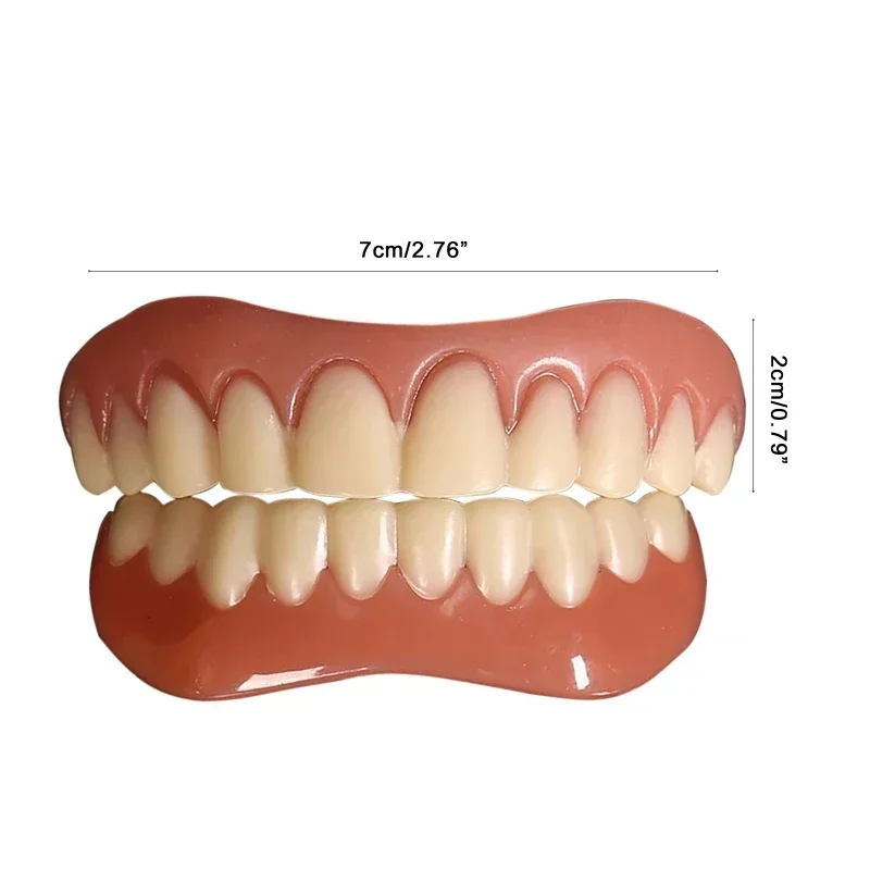 Top Quality Upper With Lower Dentures Perfect Smile Veneer Denture Oral Hygiene Tool Denture Instant Smile Dental Cosmetics