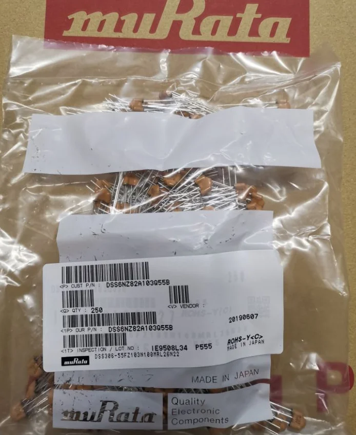 10PCS  Murata signal filter DSS6 series, 100 V DC  DSS6NZ82A102Q55B