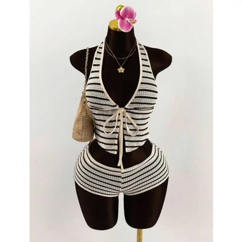 

H 40093 Sle Women's Holiday Outfit Two-Piece Set Casual Sportswear Autumn Season Seven-Quarter Sve Length