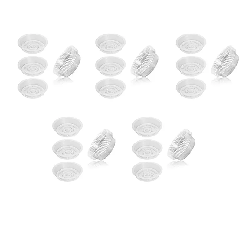 

BHBD-50Pcs 8Inch Clear Plant Saucer Plastic Drip Trays For Indoor And Outdoor Plants For Holding Flower Planter Pot