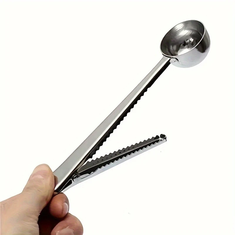 Stainless Steel Measuring Spoons Set Multi-purpose for Coffee Flour Sugar with Sealing Clip Food  Measuring Scoop Kitchen Gadget