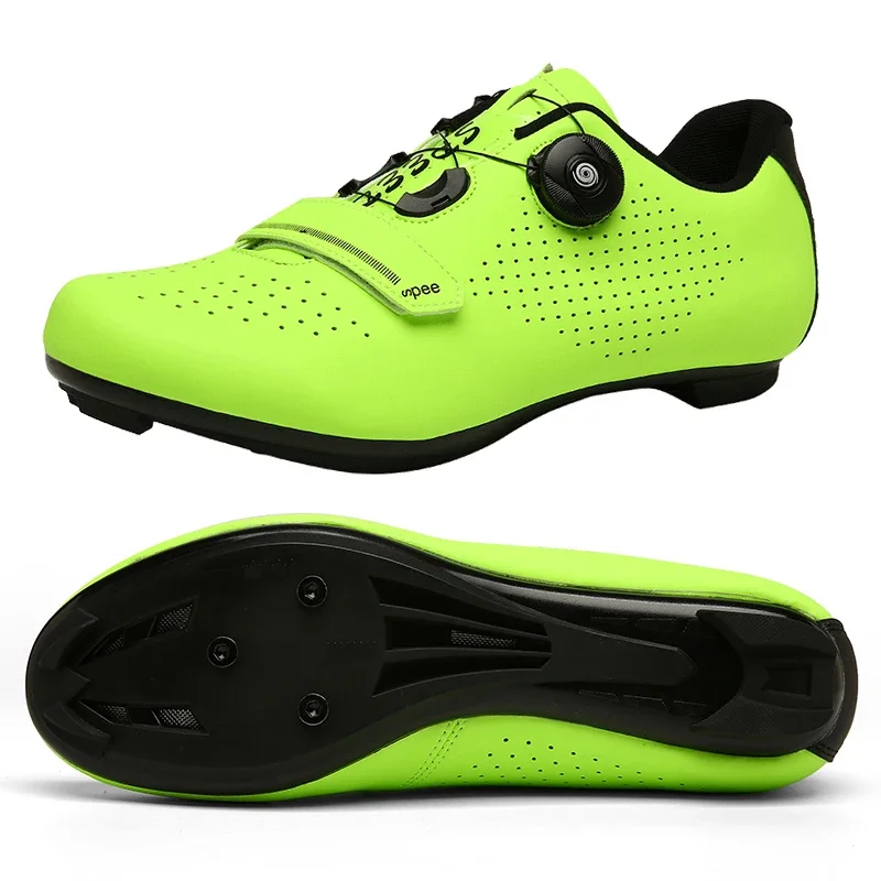 Ultralight Self-Locking Cycling Shoes MTB Professional Cleat Shoes SPD Pedal Racing Road Bike Flat Shoes Unisex.