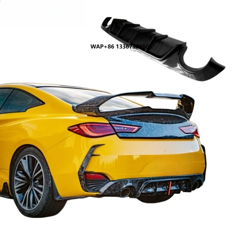 

ChaoMing Rear Diffuser Bumper Wet Carbon Fiber Light Strip Bolt-On Installation Includes Bolts New
