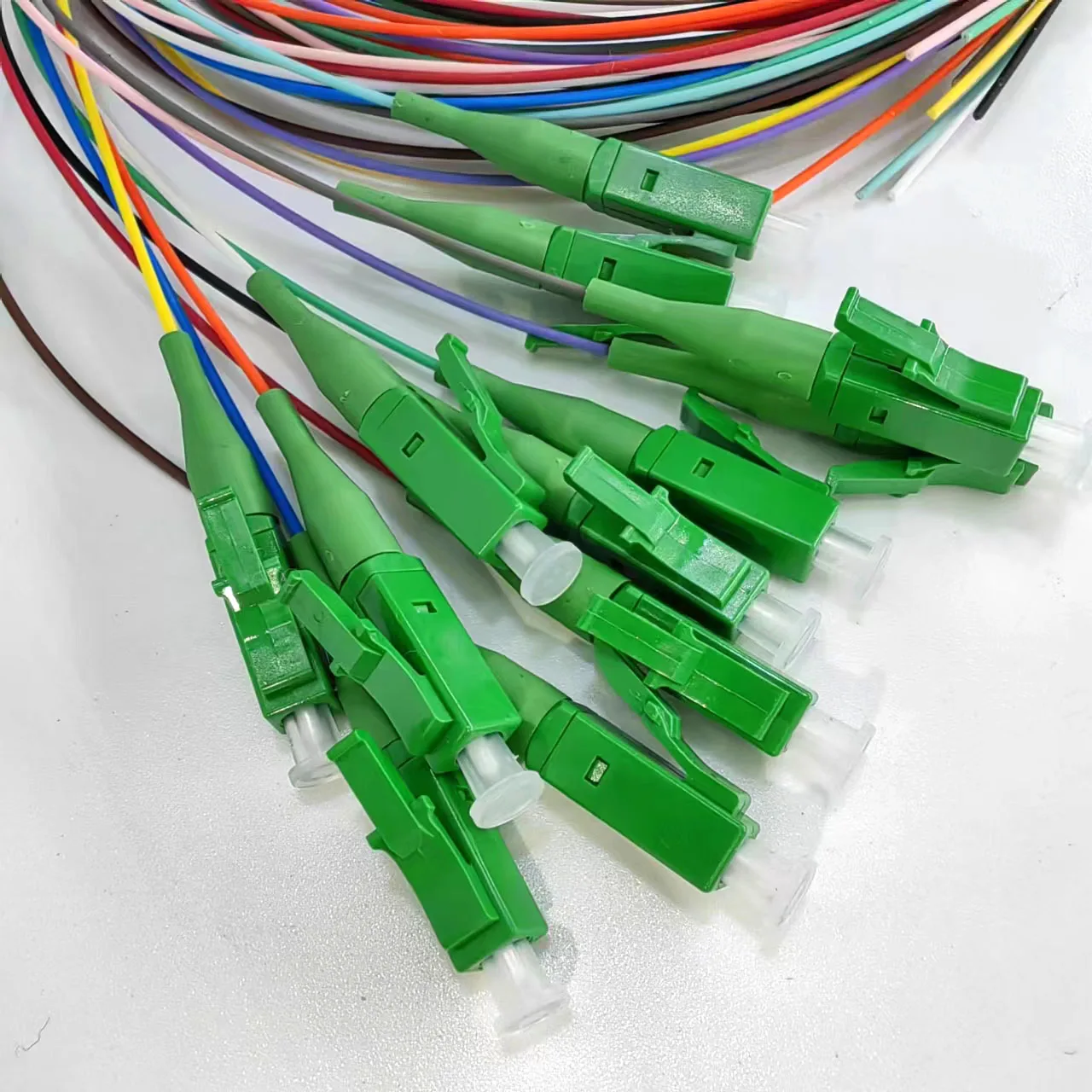 Fiber Pigtail 12 Colors LC/APC-SM(9/125) 0.9mm Cable  Optical Fiber  colorful Pigtail  Single Mode Simplex  High Quality