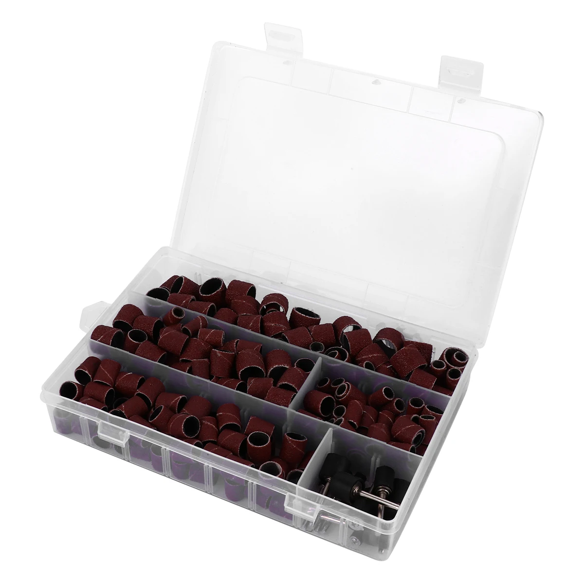 

51pcs Bands 6 Mandrels Fits Rotary Drum Sander Tools Polishing Woodworking Sanding Sleeve Drum Mandrel DIY Tool Parts