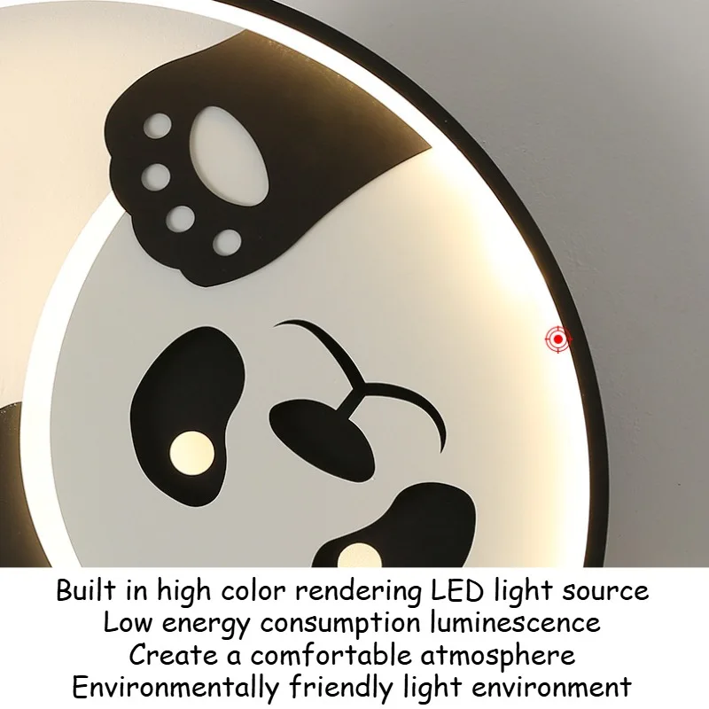 SANDYHA Creative Cartoon Childrens Room Ceiling Light Wall Lamp LED Fixture Bedroom Study Bathroom Home Decor Night Light Fun