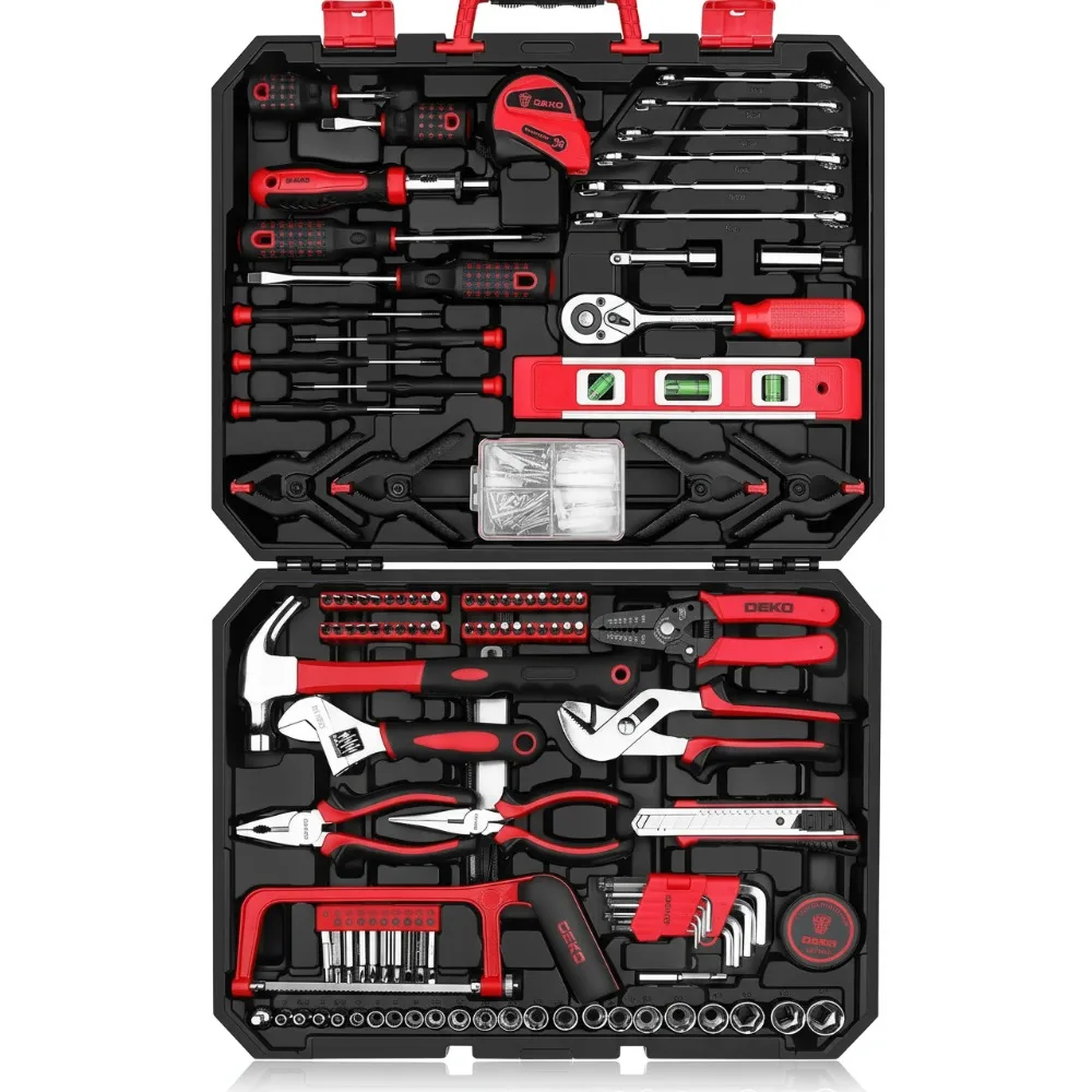 

Набор домашних инструментов из 228 предметов с футляром для хранения, набор торцевых ключей для ремонта автомобилей и бытовых автомобилей своими руками