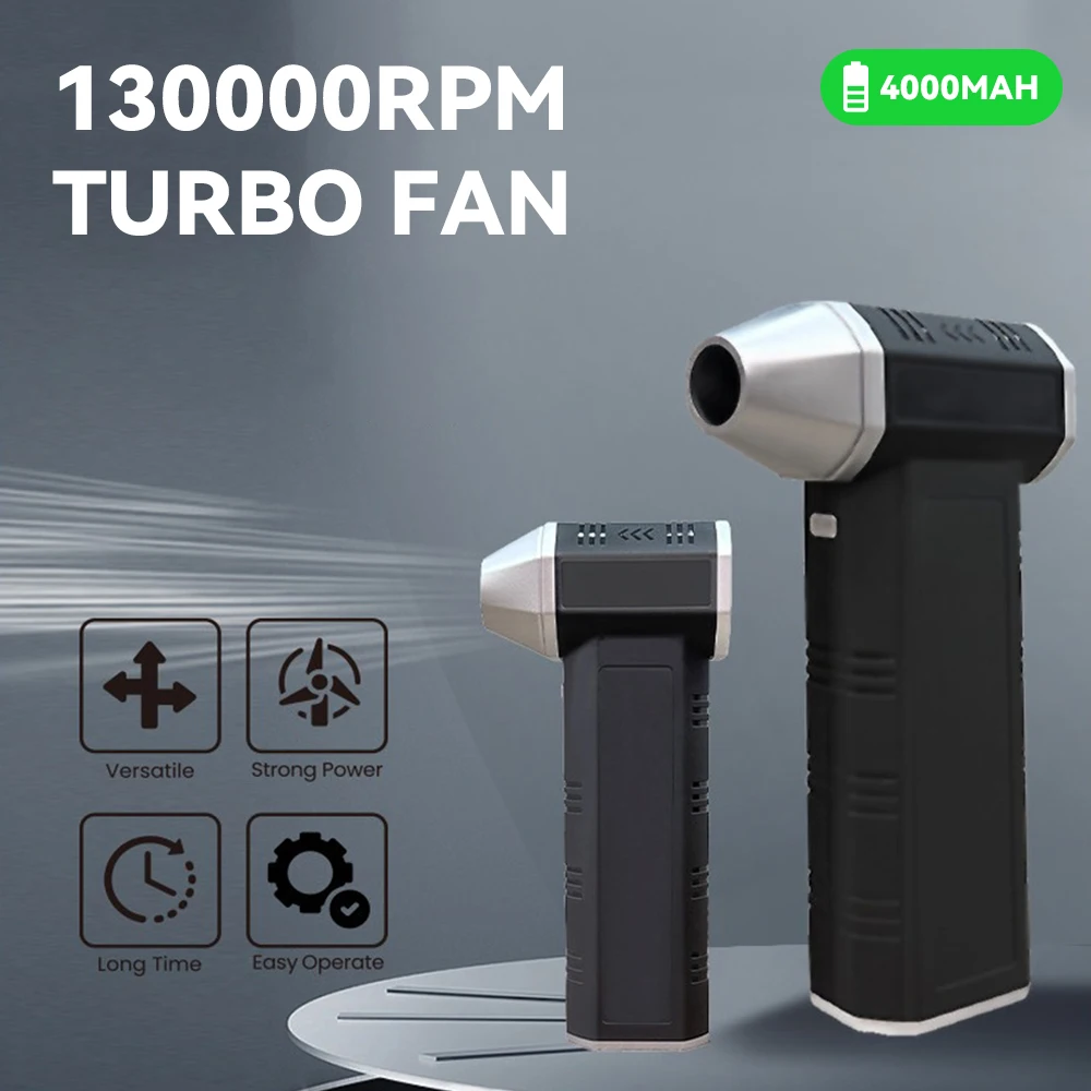 

Air blower 130,000RPM Wind Speed Mini Turbo Jet Fan Brushless Motor Handheld Duct Fan High-Performance Cyclone Turbo Blower