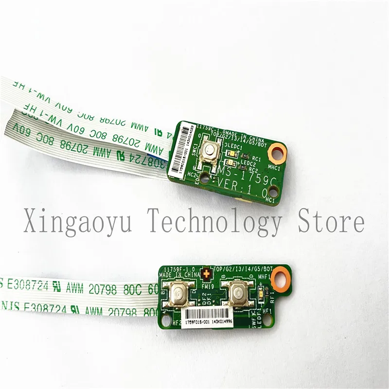 For MSI GE70 Power Button Board Genuine Laptop Media Button Board w/Cable MS-1759F MS-1759C 100% Work