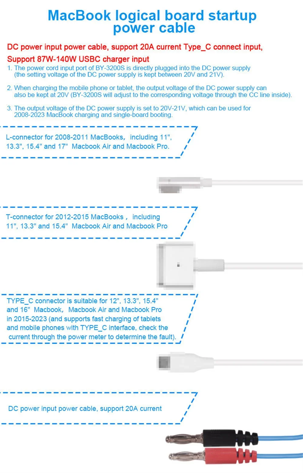 Imagem -06 - Power Boot Control Line para Macbook By3200s Tipo-c Phone Pad Carregador Rápido Sistema de Placa Única Ferramentas de Cabo Suporte By-3200s 20082023