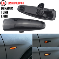 BINGWFPT Sequential Blink Amber LED Side Marker Light For Mitsubishi Lancer Evo X Mirage Outlander Sport,Replace Sidemarkers