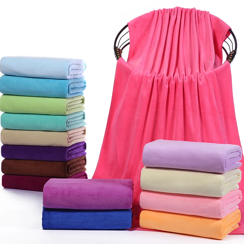 100/120/150/180X200 cm Extra large microfiber bath towel, super absorbent, quick-drying soft and environmentally friendly towel