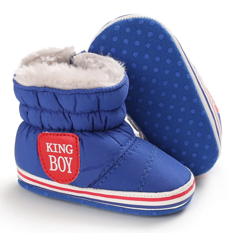 0-18M Winter Neue Baby Weichsohlen Warme Dicke Schneestiefel Bequeme Alltags-Freizeitschuhe für Säuglinge und Kleinkinder – Detail 11