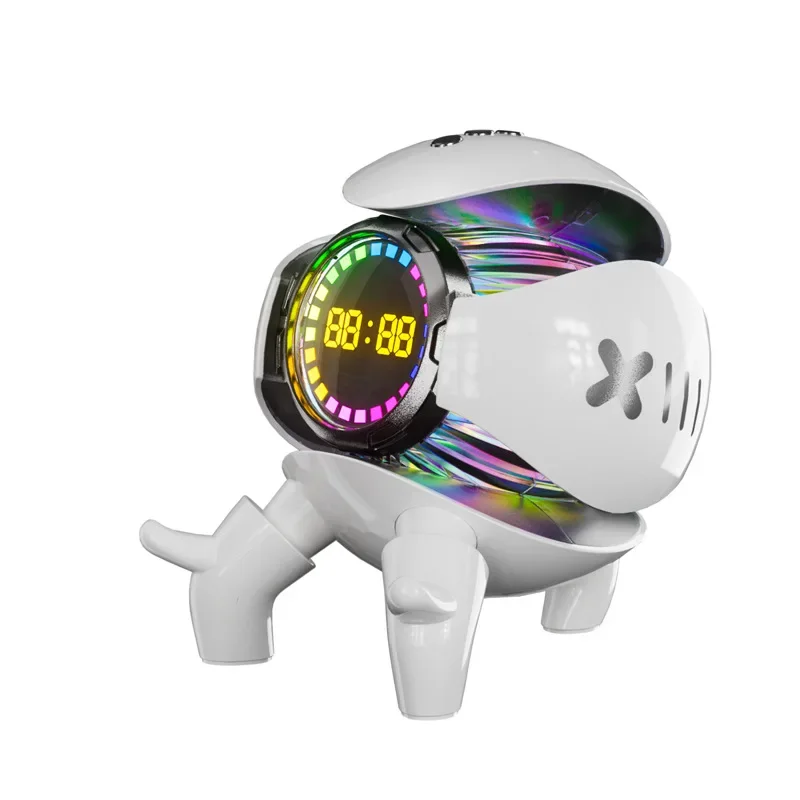 

Mech little Monster Bluetooth audio clock colorful atmosphere light TWS connected Bluetooth audio mini speaker