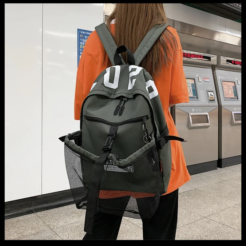 Large Capacity Oxford Fabric Basketball Training Bag Multi-Function Football Storage Backpack Mesh Sports Bag Storage Durable