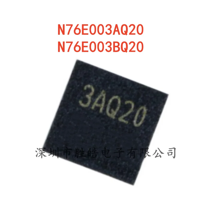 (10PCS)  NEW  N76E003AQ20 / N76E003BQ20   Compatible Alternatives  STM8S003F3U6    QFN-20   Integrated Circuit