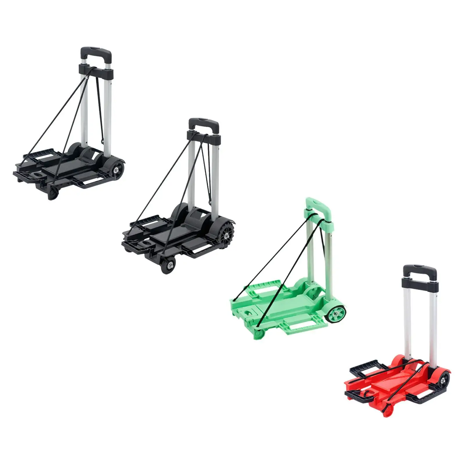 Folding Hand Truck Multi Functional Hands Truck Folding Cart Portable Heavy Duty Luggage Cart for Shopping Travel