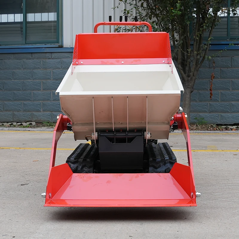 China Automatische Rupsmini-dumper Kleine Transporter Mini-dumper Rupsband Groothandel Hoge Efficiëntie Mini-dumper 500kg