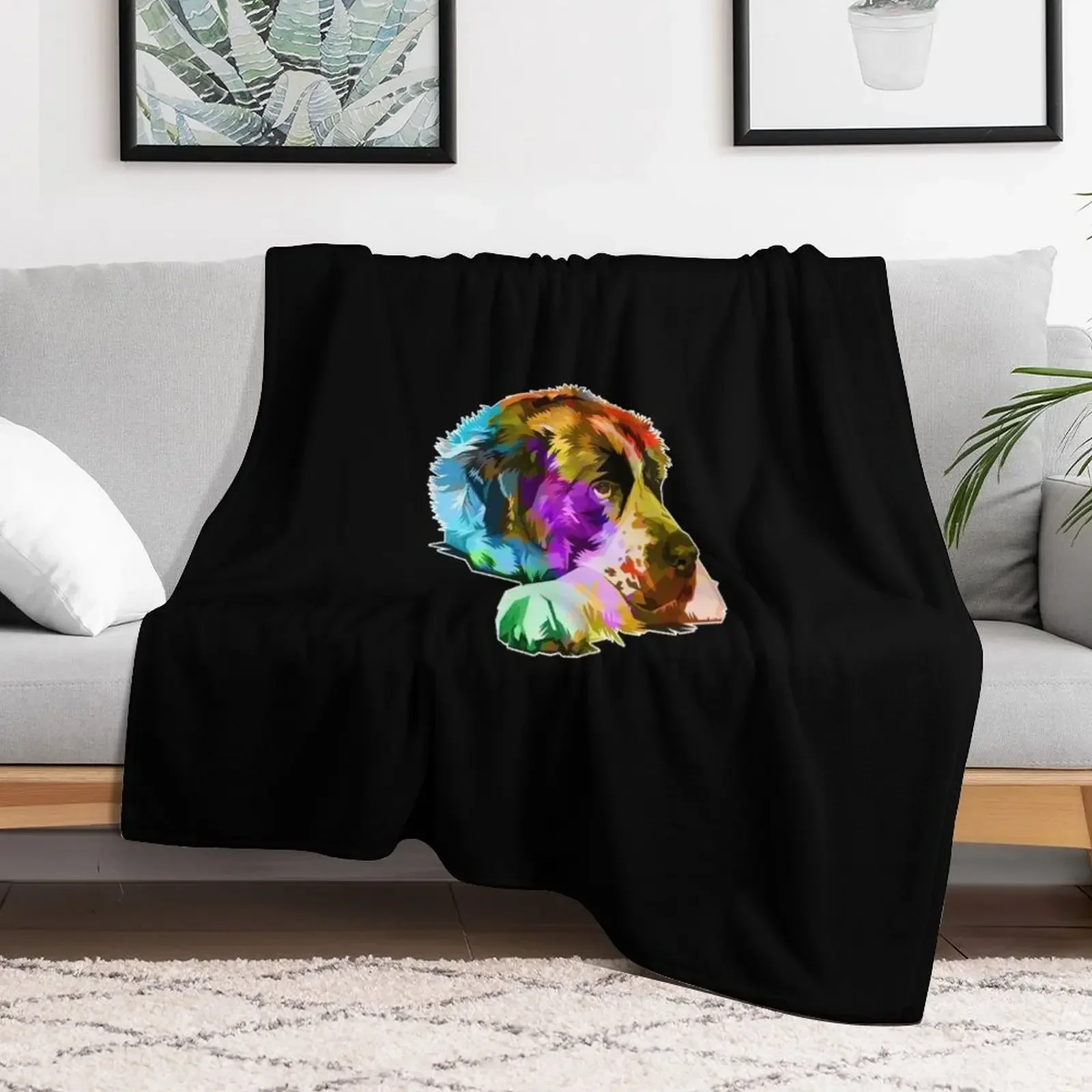

St Bernard Dog Colorful Throw Blanket Luxury Throw Personalized Gift Blankets decorative Luxury Throw Beautifuls Travel Blankets