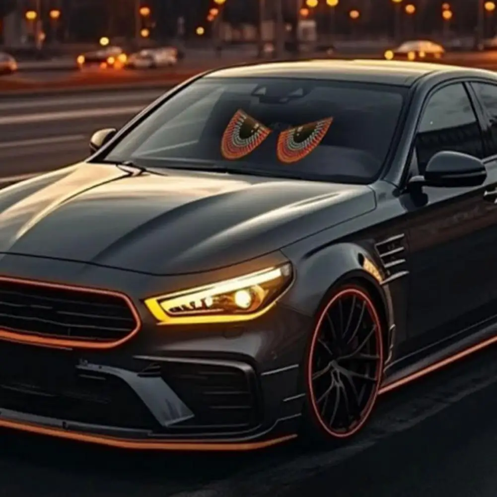 Devil Eyes LED Light for Car Windshield, USB Plug-in & Play Car LED with 11 Modes, Demon Sign for SUVs Pickups Trucks RVs