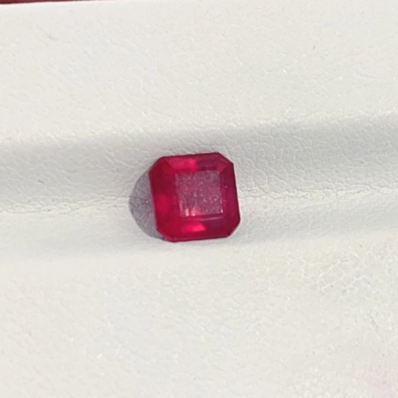 Treated Natural Ruby Loose Gemstone 6mm 1.8ct Square Shape Ruby Gemstone for Jewelry DIY