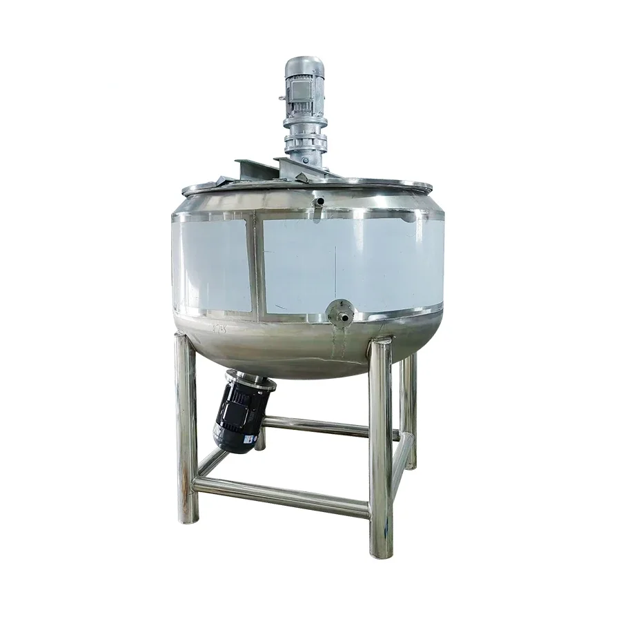 Mixing Equipment Double Jacketed Perfume 500l Juice Industrial 2000l Heated Stainless Steel 1000l Mixing Tank With Agitator