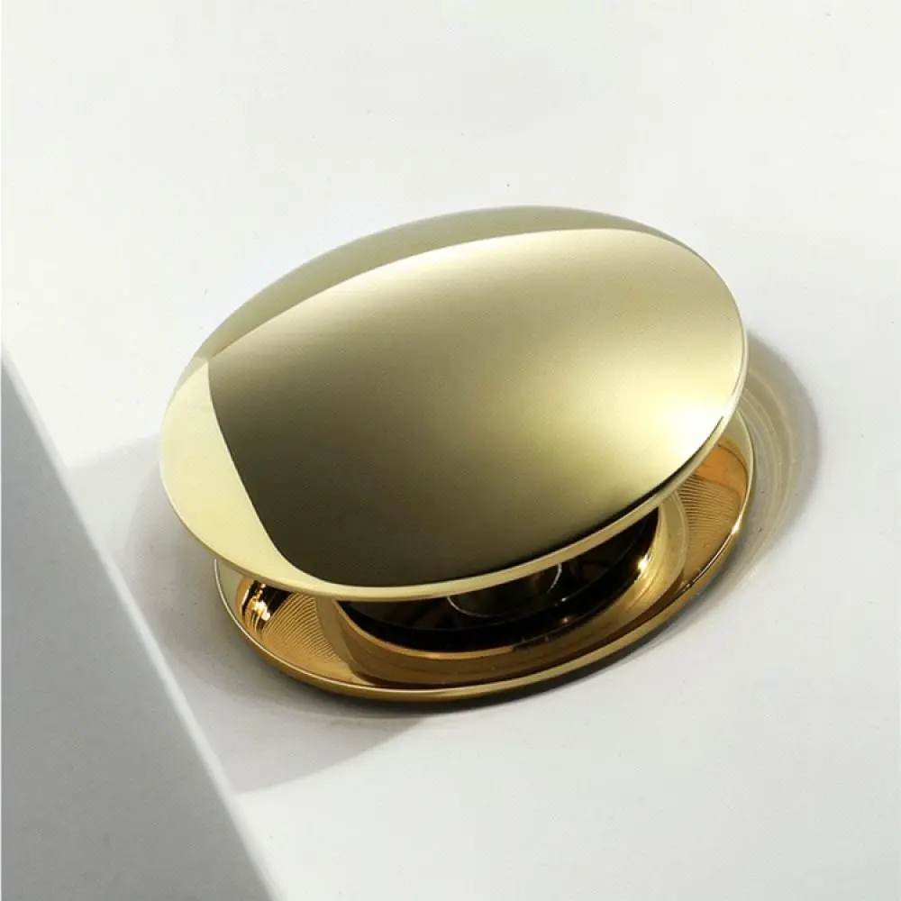 Stainless Steel Bathroom Basin Pop Up Drain Stopper 1 1 4 Inch Waste Trap Sink Filter With Overflow Hole Accessory