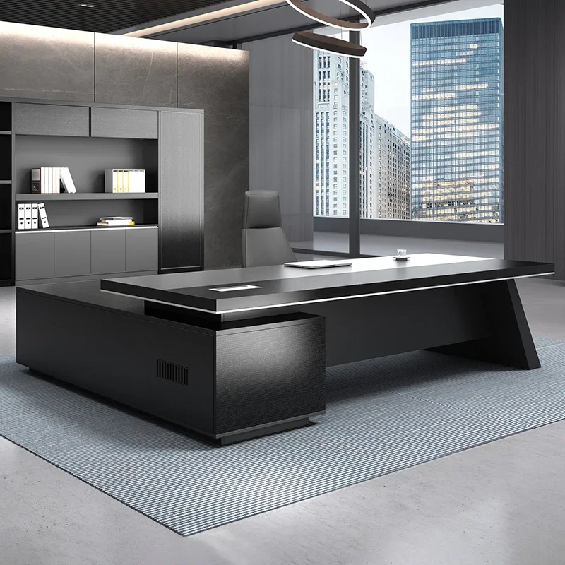 

Шкаф для хранения Boss Desk Manager Угловой дизайнерский роскошный аксессуар Шкафы для хранения документов Стол для приема Индивидуальная мебель для бюро