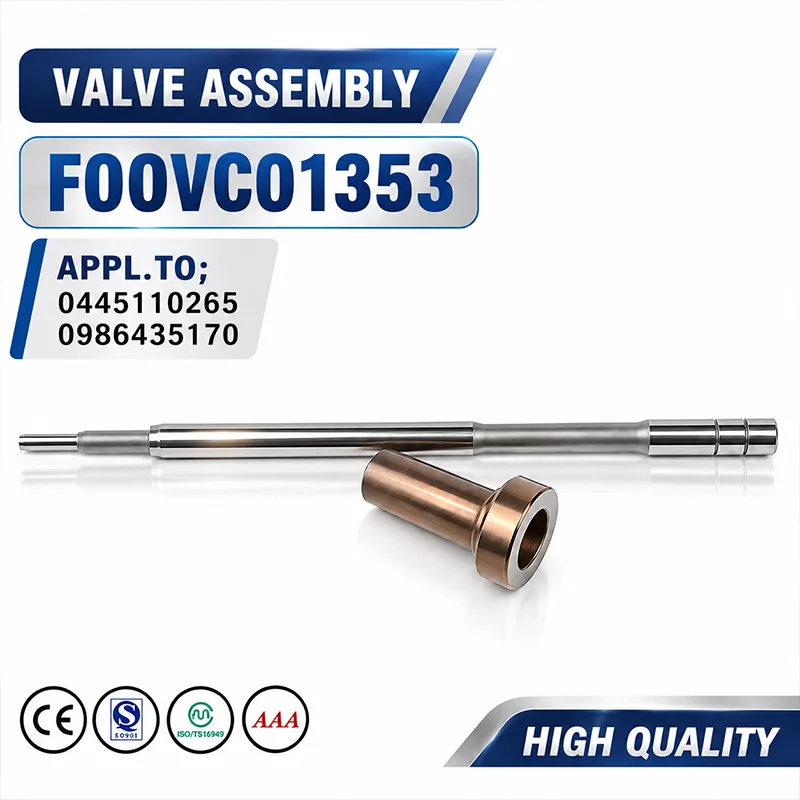 F00VC01353 Diesel Fuel Injector Valve Common Rail Control Assembly Replacement Component 0445110265 0986435170  YI1533