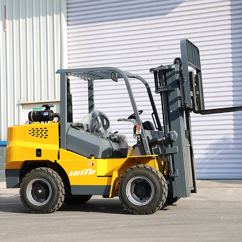 Diesel Forklift 5 Ton 3 Ton 7 Ton 4 Wheel Drive Reliable Engine Lifting Up 3m-7m Heavy Duty Outdoor Forklift customized