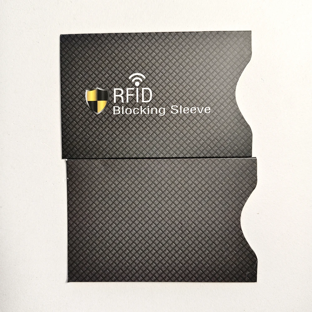 5Pcs NFC RFID 차단 카드 슬리브 신용 NFC RFID 카드 보호기 항자기 알루미늄 호일 휴대용 은행 카드 홀더