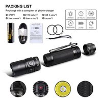 Sofirn SP35 2200lm SST40 LED Flashlight 2A USB C Rechargeable 21700 Torch Powerful EDC Tactical Light Hunting Lantern
