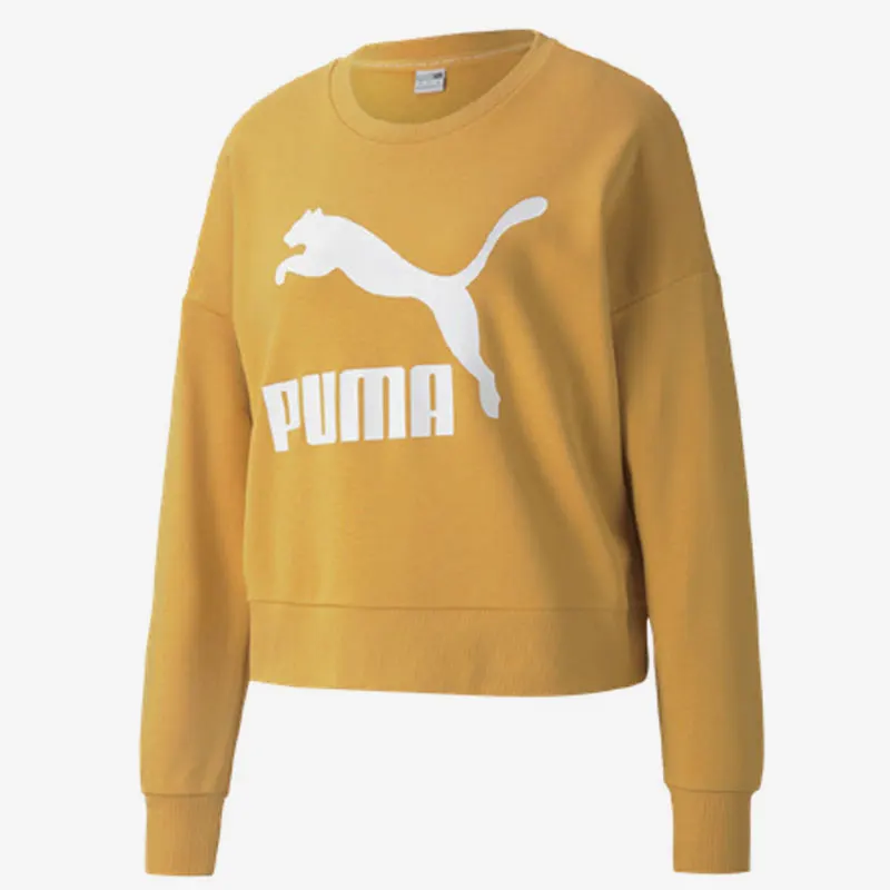 

Оригинальный женский трикотажный повседневный спортивный пуловер Puma с круглым вырезом 531382-37