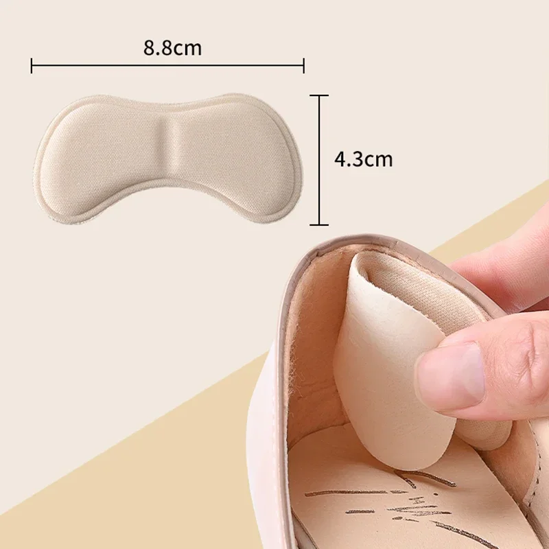 뒤꿈치 안창 패드 패치, 통증 완화, 마모 방지 쿠션, 발 관리, 뒤꿈치 보호대 접착 백 스티커, 신발 삽입 깔창, 4 쌍