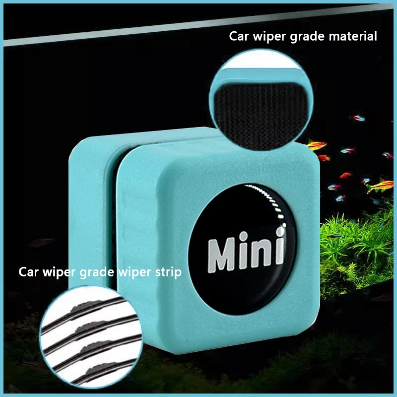 1PC Mini Aquarium Glass Cleaner Scratch-resistant Glass Cleaner Magnetic Brush for small Aquarium glass and Acrylic Aquarium image 4