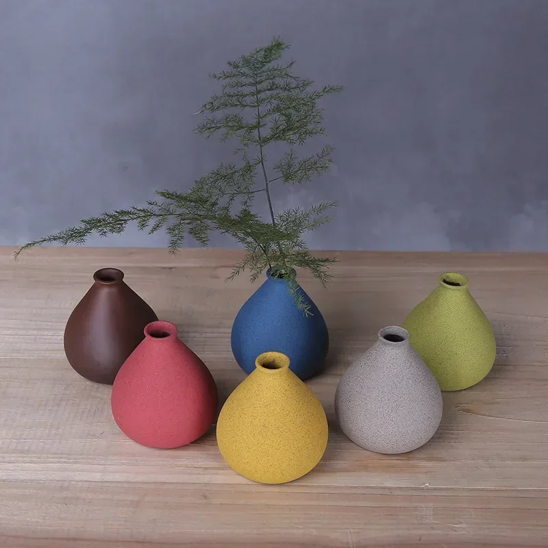 Creative Small Home Color Vase Living Room Crafts Dry Wet Vase Decoration Nordic Living Room Ornament Home Decoration