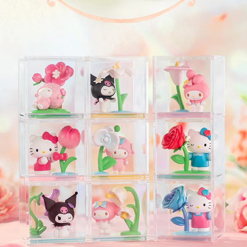 

Sanrio Floral Story Series Micro Blind Box My Melody Piano Kuromi Action Figure Doll Mystery Surprise Box Model Decor Gift Toy