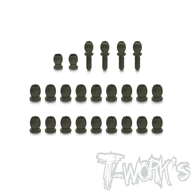 Original T works TO-327 7075-T6 Hard Coated Alum. Ball Set ( For Xray NT1 2023 ) 24pcs.ssional Rc part