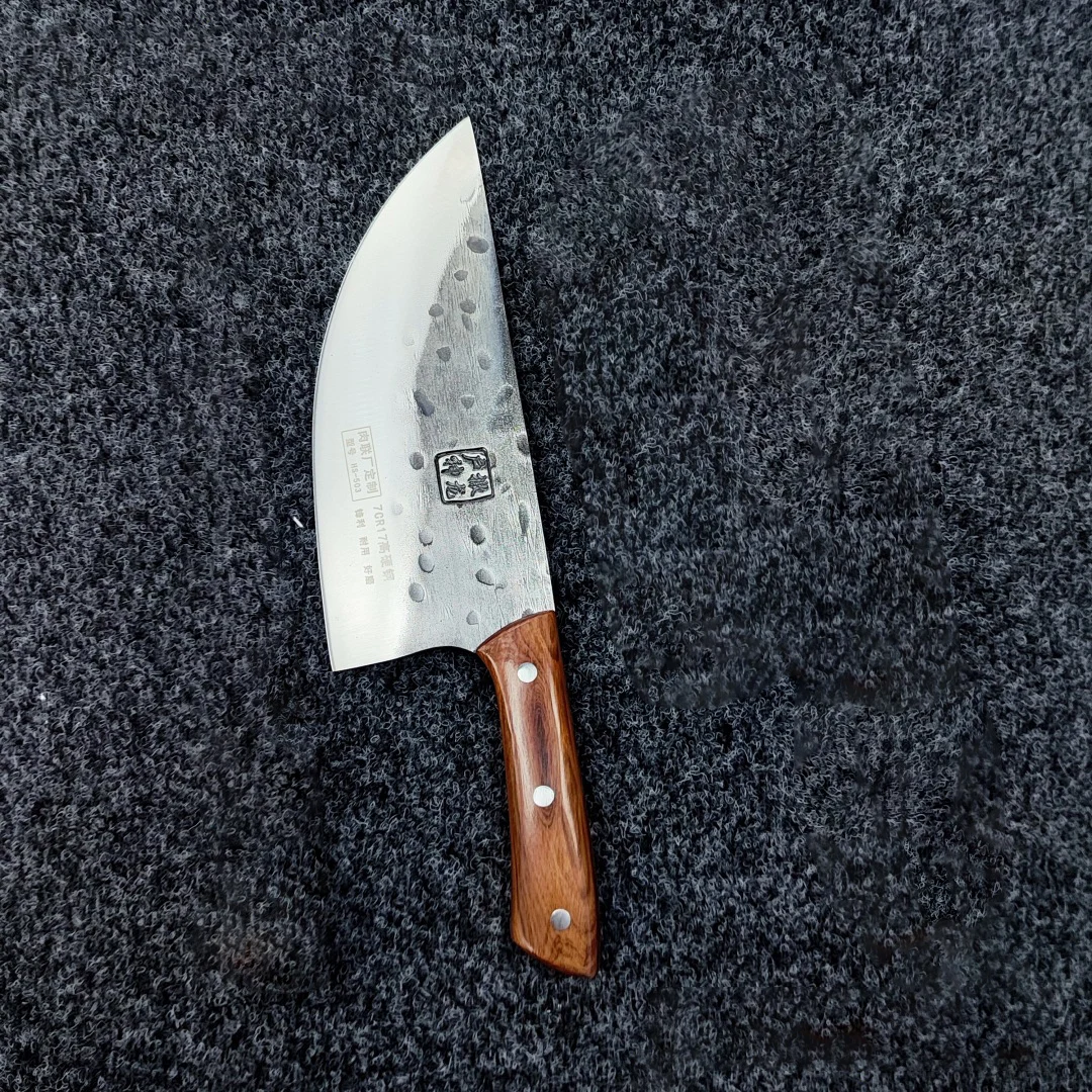 

8 Inch Cleaver Knife 7Cr17MoV Stainless Steel Blade Wood Handle Chef Butcher Slicing Vegetables Meat Handmade Kitchen Knives