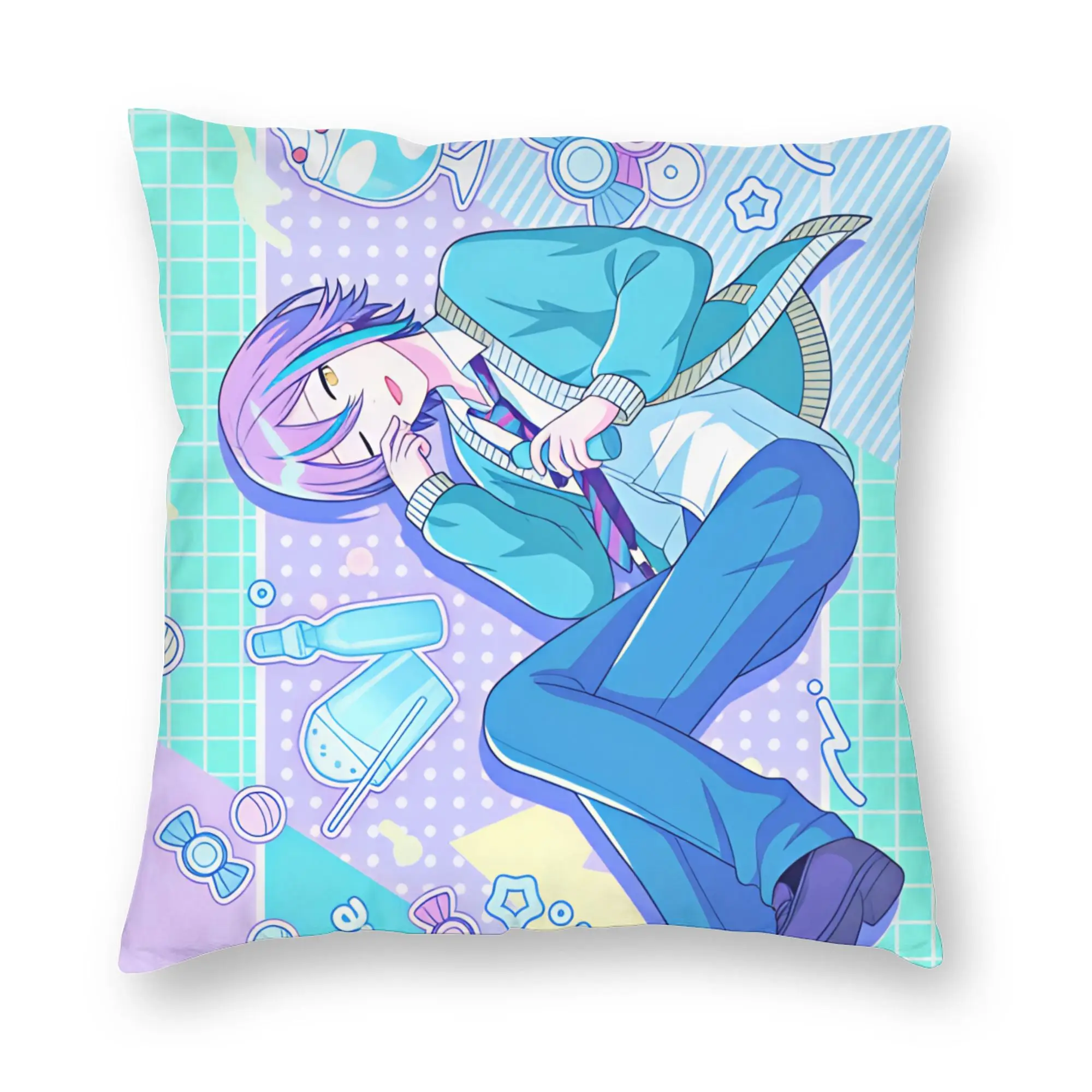Project Sekai Rui Kamishiro Anime Game Pillowcases  Novelty Pillow Case For Living Room Chair Comfy Pillow Cover