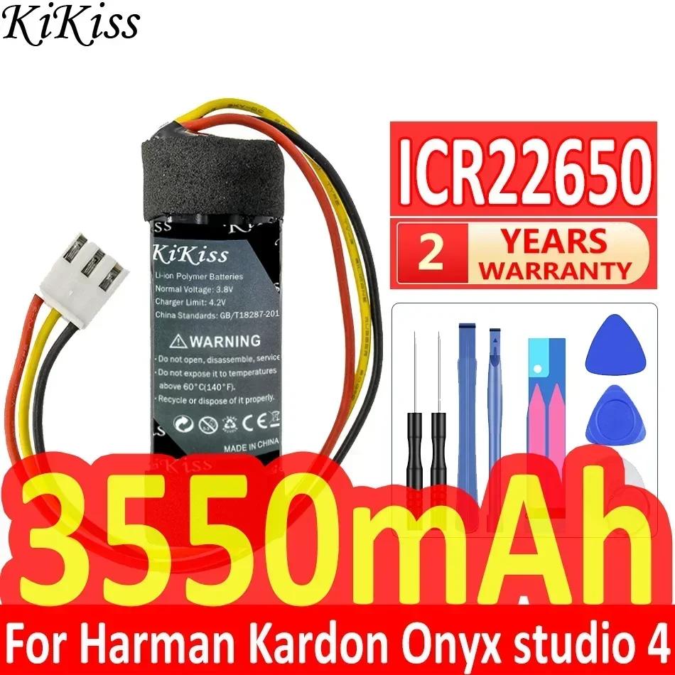 KiKiss Battery 3550mAh ICR22650 for HARMAN/KARDON Onyx Studio 4 Studio4