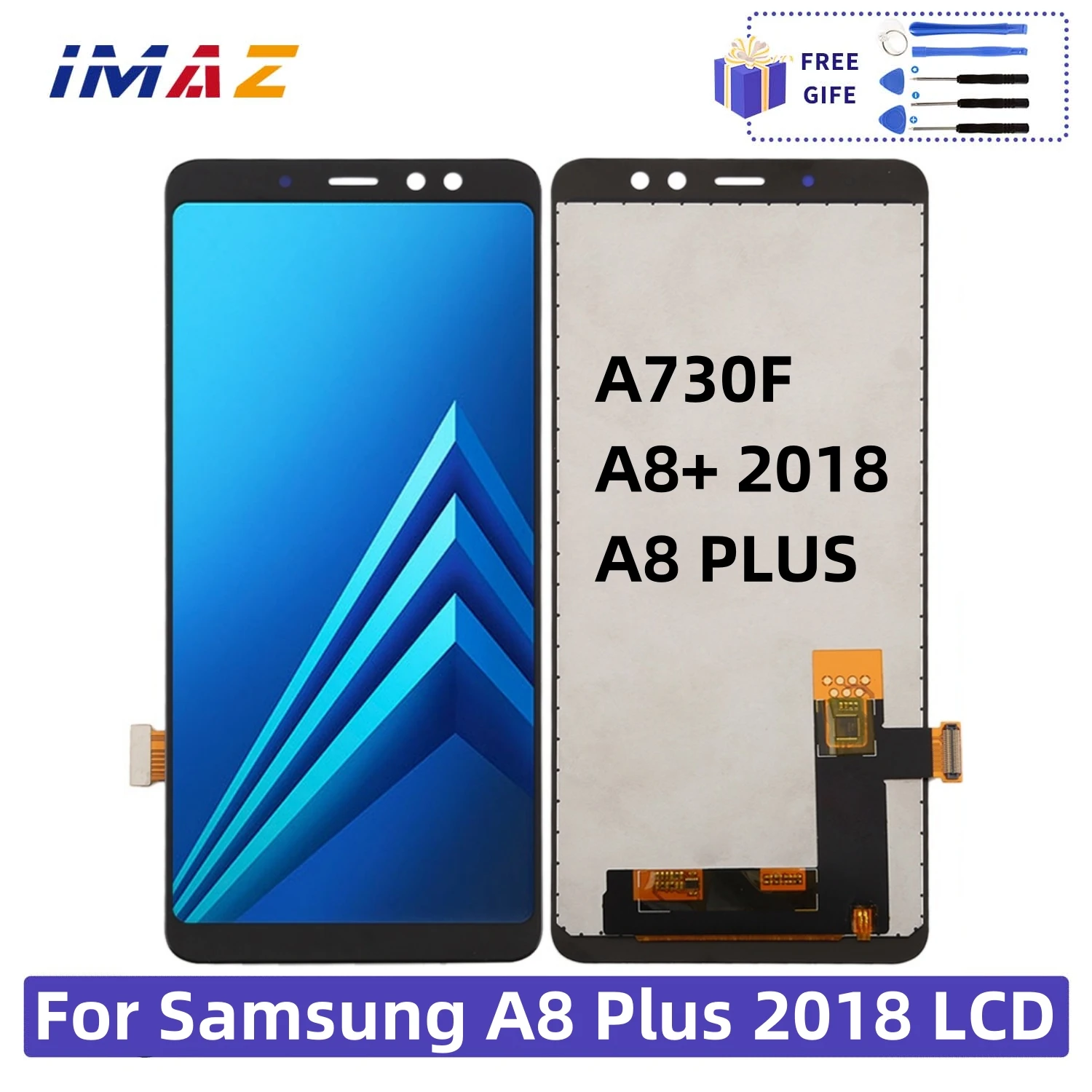 LCD For Samsung Galaxy A8 Plus 2018 A730 Display Touch Screen SM-A730F Digitizer Panel Assembly Replacement For Galaxy A8+ 2018