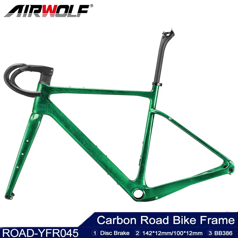 

2024 New Arrive T1100 New Carbon Road Bike Bicycle Disc Brake Frame Framest Handlebar Stem Size 49 52 54 56 58 DPD Available