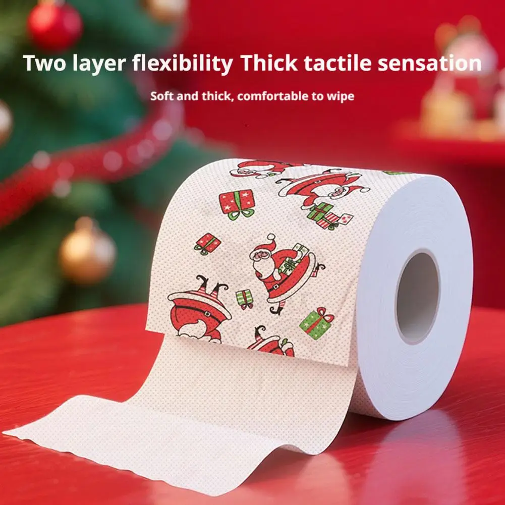 

Рождественский рулон туалетной бумаги Happy 2026 Новый год Рождественские принадлежности Рождественский рулон салфеток салфетка кухонный инструмент украшение дома Новый год