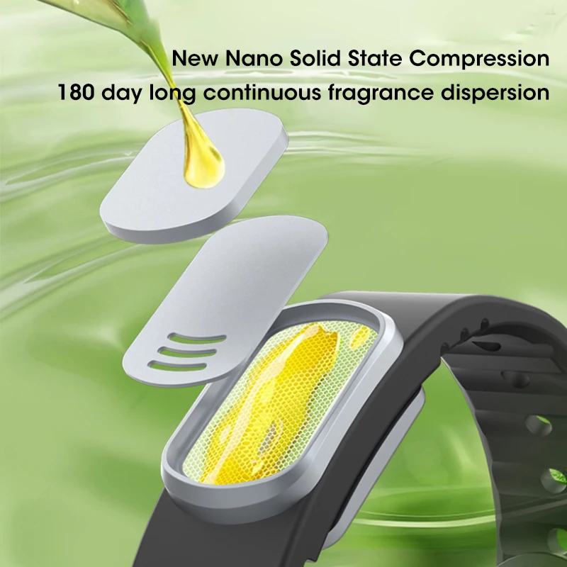 Pulseras repelentes de mosquitos con aceites esenciales naturales, seguras para adultos, niños y bebés, para una protección eficaz contra los mosquitos.