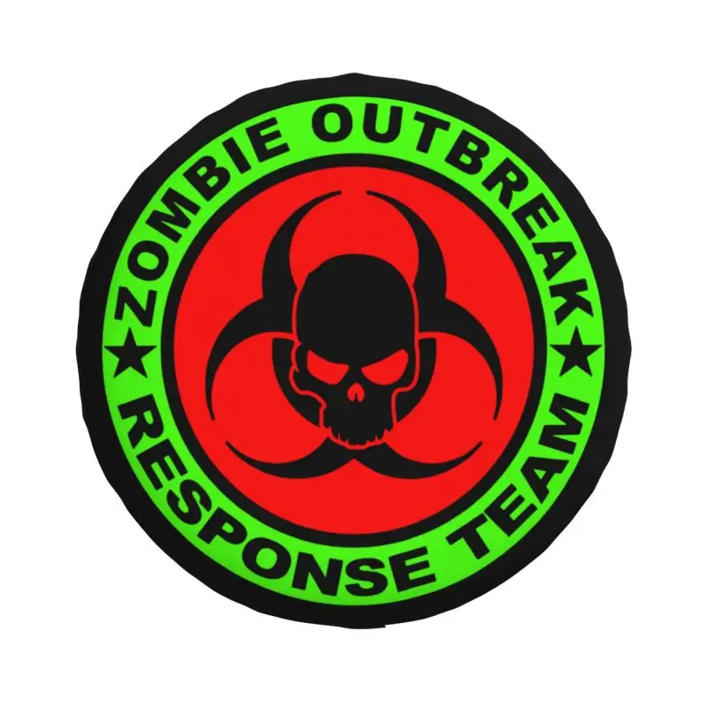 Custom Zombie Outbreak Response Team Tire Cover 4WD 4x4 RV Spare Wheel Protector for Honda CRV 14